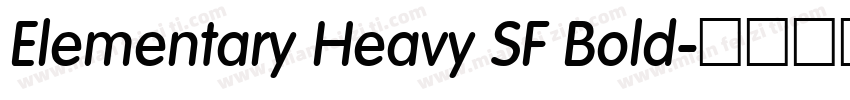 Elementary Heavy SF Bold字体转换